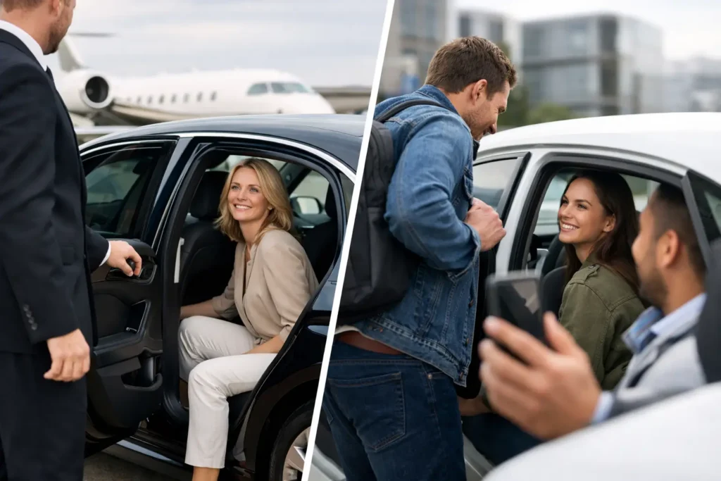Private Transfers or Rideshare Service for Travel